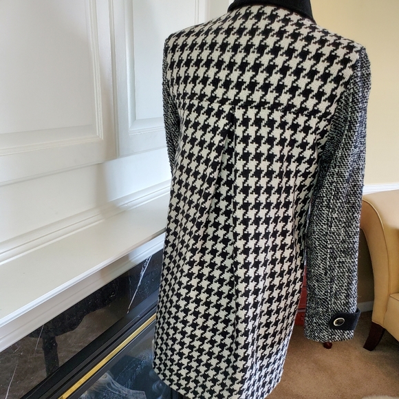 EXPRESS Multi Pattern Houndstooth Coat - Picture 5 of 8